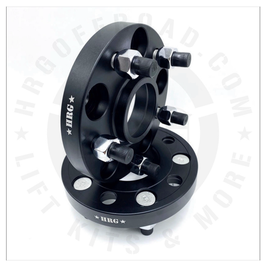 1” One Inch Spacers Hubcentric fits Ridge Pilot Passport 25mm - Pair (2) by HRG OFFROAD 5x120