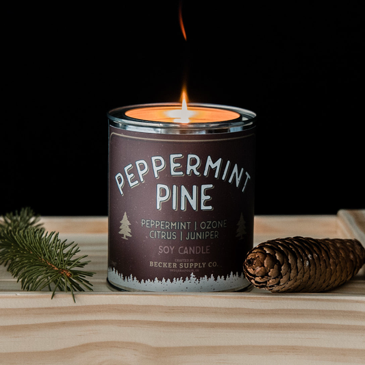 Peppermint Pine Candle by Becker Supply Co
