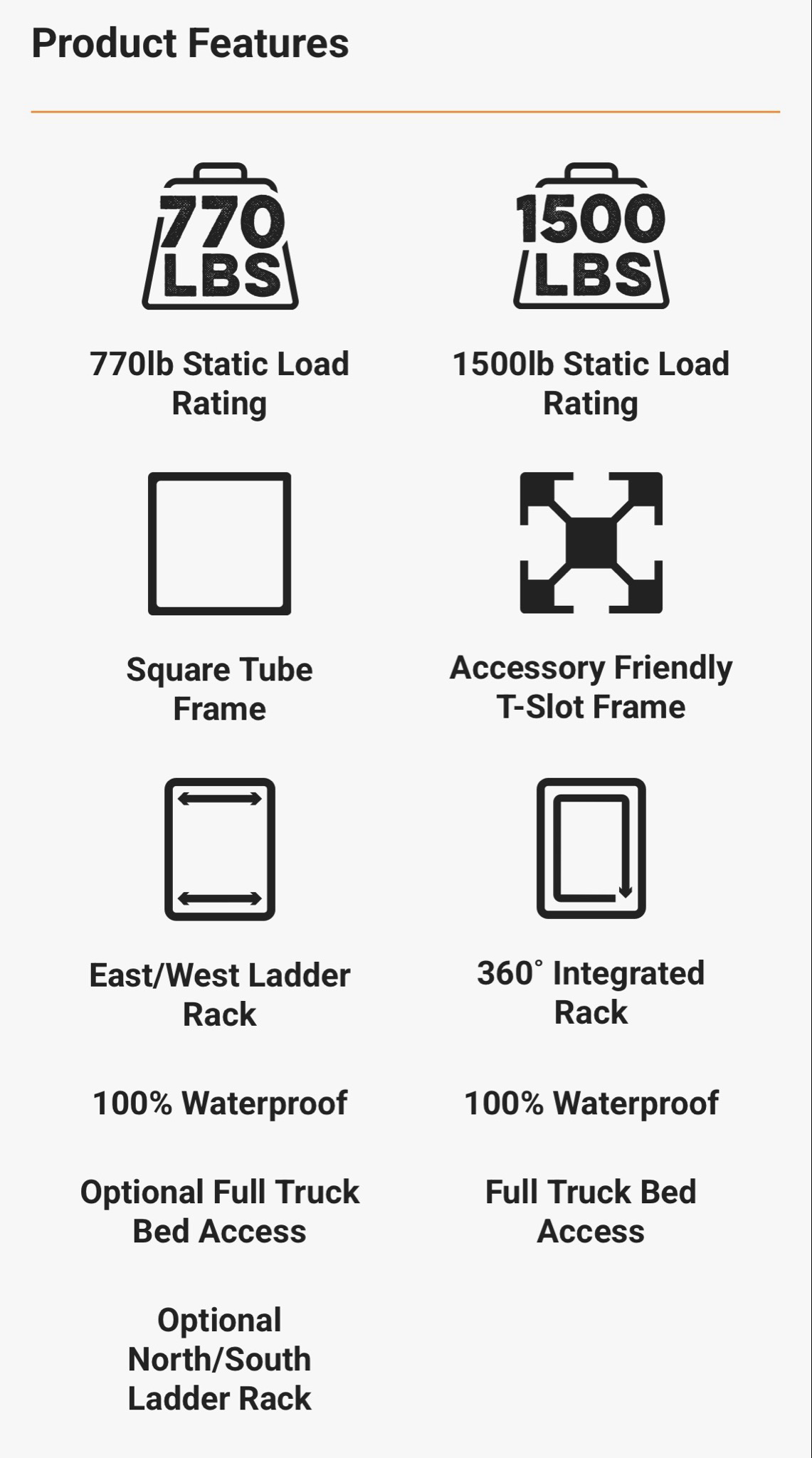 WILDTOP Original - Soft Truck Cap (770 lbs Rated Truck Rack) For Honda Ridgeline 2017-Current